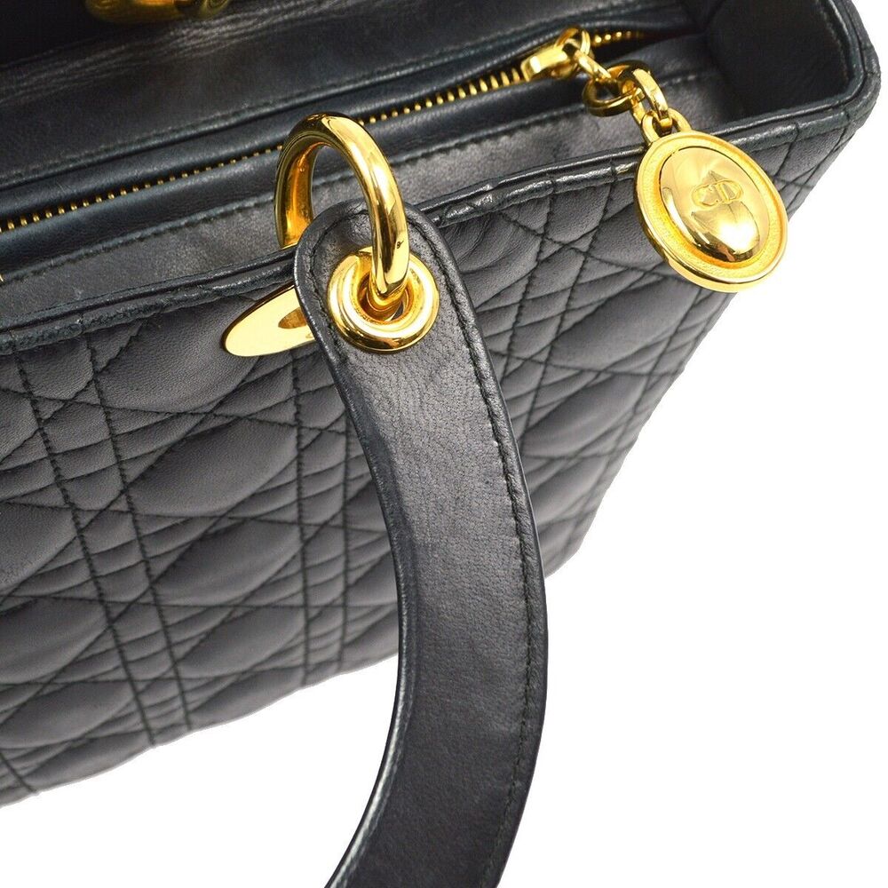 Christian Dior Black Lambskin Lady #126961D18B - Picture 4 of 10